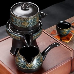 Bộ Ấm Chén Pha Trà Gốm Sứ Hoa Văn Cao Cấp – Tinh Hoa Trà Đạo Trong Mỗi Tách Trà